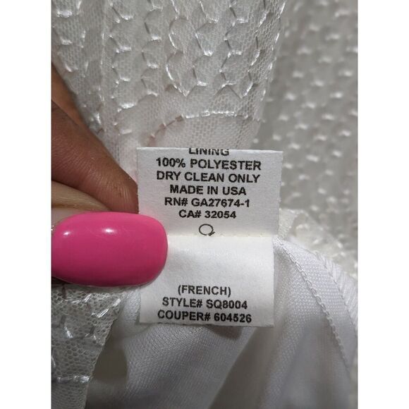 Anthropologie Eva Franco Quincy Sheer Mesh Sequin Circle Embroidered Top, XS - Picture 11 of 12